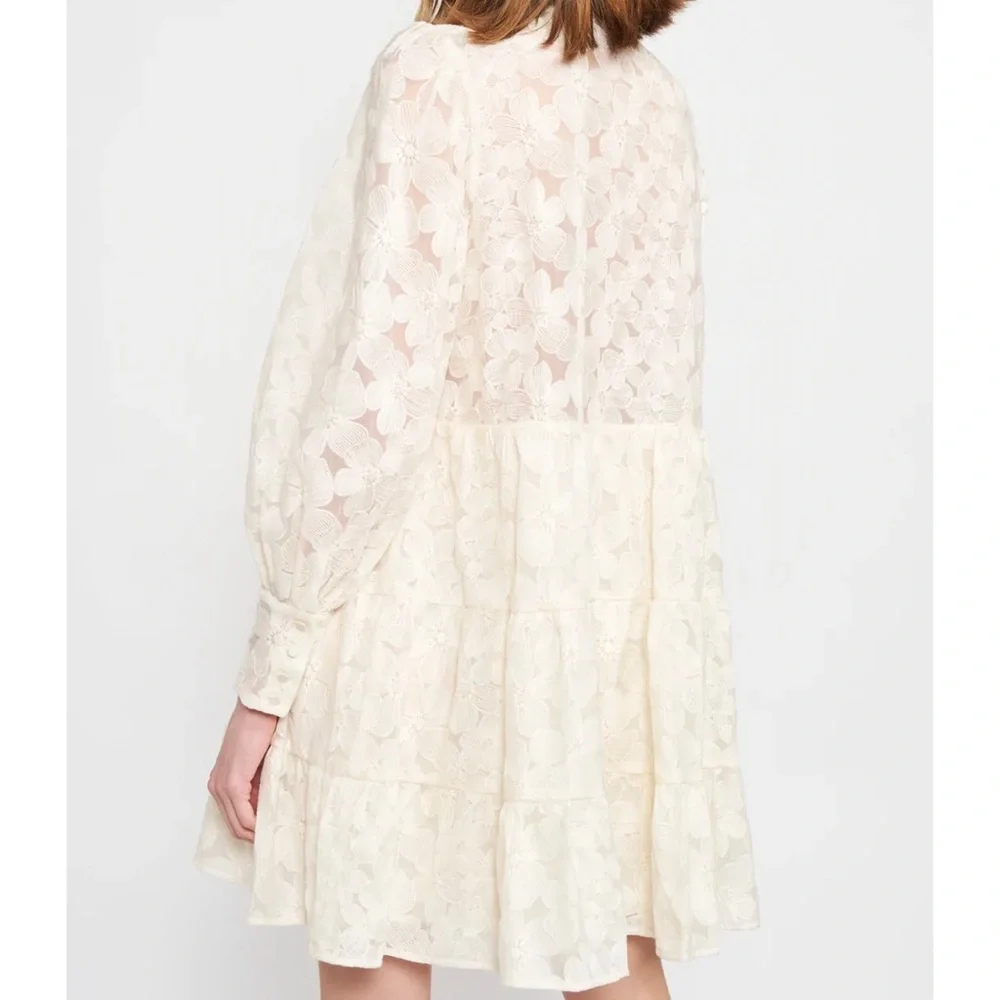 En Saison Long sleeve button front dress - Picture 2 of 2